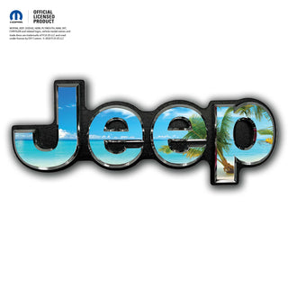 Jeep Emblem Overlay Decals - The Beach