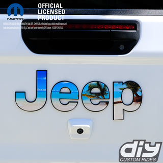 Jeep Emblem Overlay Decals - The Beach