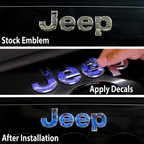Jeep Emblem Overlay Decals - Mexican Flag