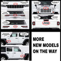 Jeep Emblem Overlay Decals - Basic Black & White American Flag