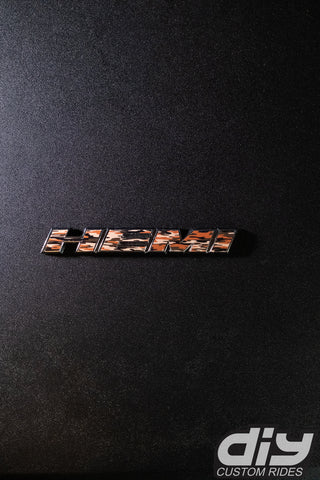 Buy traditional-camo Dodge HEMI Fender Emblem Insert Overlay Decals SOLID COLOR Fits 11-19 Challenger Charger Durango