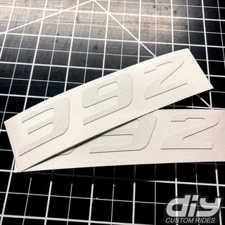 Buy diamond-white 392 Fender Emblem Overlay Decal SOLID COLOR Fits Dodge Challenger Charger 300