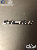 Dodge HEMI Fender Emblem Insert Overlay Decals L&R THIN BLUE LINE Fits 11-20 Dodge Challenger Charger Durango