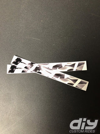 Buy grayscale-waving-american-flag Dodge HEMI Fender Emblem Insert Overlay Decals SOLID COLOR Fits 11-19 Challenger Charger Durango