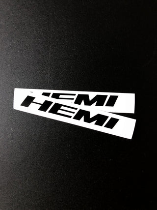 Buy satin-black Dodge HEMI Fender Emblem Insert Overlay Decals SOLID COLOR Fits 11-19 Challenger Charger Durango