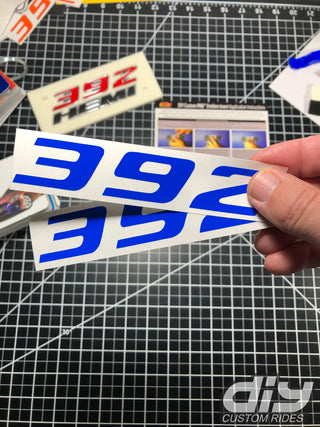 Buy intense-blue-gloss 392 Fender Emblem Overlay Decal SOLID COLOR Fits Dodge Challenger Charger 300