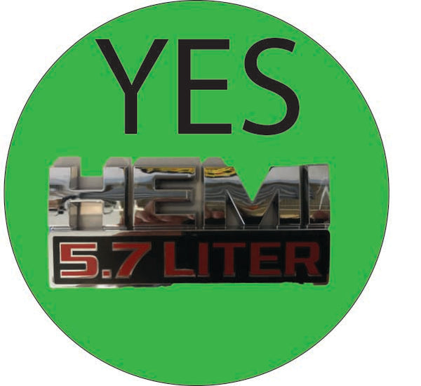 RAM 1500 HEMI Fender Emblem Overlay Decals (Pair) MEXICAN FLAG Fits 2013-2023