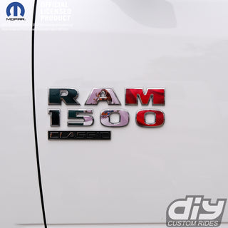 RAM Classic 1500-3500 Door Emblem Decals MEXICAN FLAG Fits Fits 2009-2023