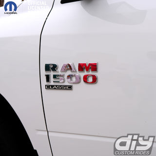 RAM Classic 1500-3500 Door Emblem Decals MEXICAN FLAG Fits Fits 2009-2023