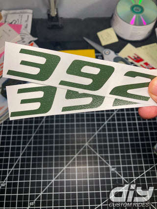 Buy rugged-combat-marsh-green 392 Fender Emblem Overlay Decal SOLID COLOR Fits Dodge Challenger Charger 300