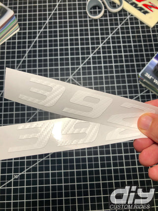 Buy white-carbon-fiber 392 Fender Emblem Overlay Decal SOLID COLOR Fits Dodge Challenger Charger 300