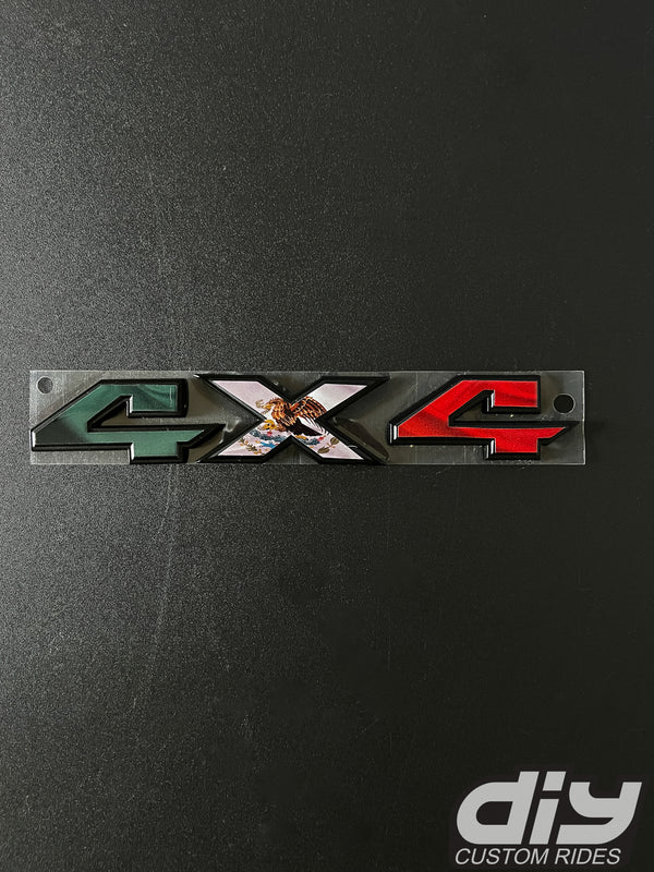 RAM 4x4 Emblem Overlay Decals MEXICAN FLAG Fits 2009-2023 1500-5500