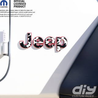 Jeep Emblem Overlay Decals - Cow