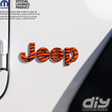 Jeep Emblem Overlay Decals - Tiger Print