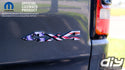 RAM 4x4 Emblem Overlay Decals AMERICAN FLAG Fits 2009-2025 1500-5500