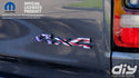 RAM 4x4 Emblem Overlay Decals AMERICAN FLAG Fits 2009-2025 1500-5500