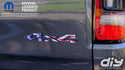 RAM 4x4 Emblem Overlay Decals AMERICAN FLAG Fits 2009-2025 1500-5500