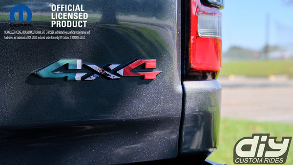 RAM 4x4 Emblem Overlay Decals MEXICAN FLAG Fits 2009-2023 1500-5500