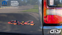 RAM 4x4 Emblem Overlay Decals REAL FIRE FLAMES Fits 2009-2023 1500-5500