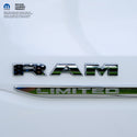 Chrome RAM Emblem Overlay Decals BLACK & WHITE AMERICAN FLAG