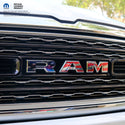 Chrome RAM Emblem Overlay Decals AMERICAN FLAG