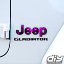 Jeep Emblem Overlay Decals - Dripping Pink