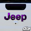 Jeep Emblem Overlay Decals - Dripping Purple