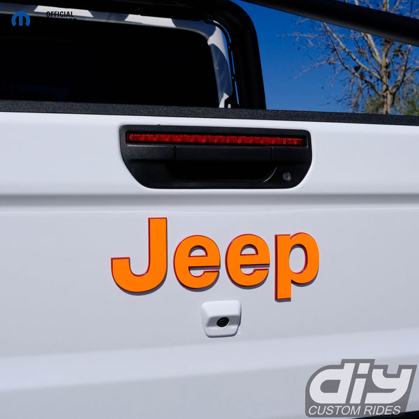 Jeep Emblem Overlay Decals Fluorescent Colors