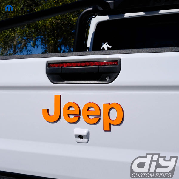 Jeep Emblem Overlay Decals Fluorescent Colors