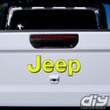 Jeep Emblem Overlay Decals Fluorescent Colors