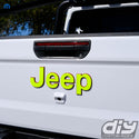 Jeep Emblem Overlay Decals Fluorescent Colors