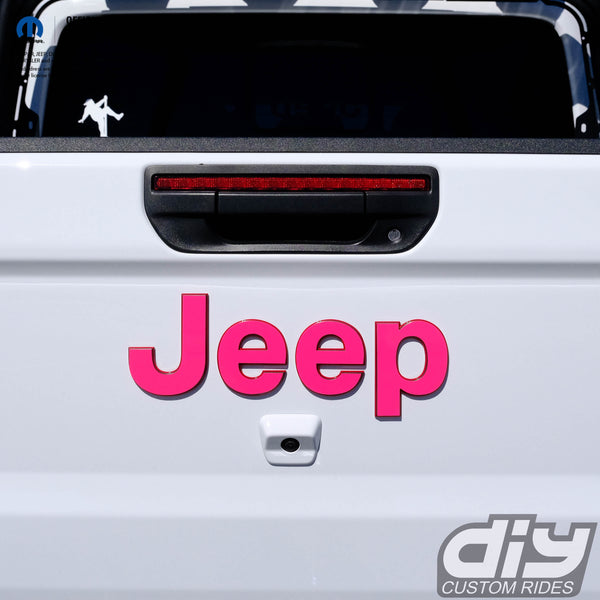 Jeep Emblem Overlay Decals Fluorescent Colors