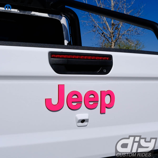 Jeep Emblem Overlay Decals Fluorescent Colors