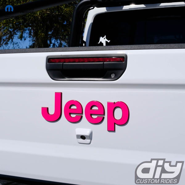 Jeep Emblem Overlay Decals Fluorescent Colors