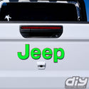 Jeep Emblem Overlay Decals Fluorescent Colors