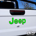 Jeep Emblem Overlay Decals Fluorescent Colors