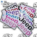 Jeep Emblem Overlay Decals Glitter