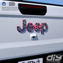 Holographic Jeep Emblem Overlay Decals - Dog Paws