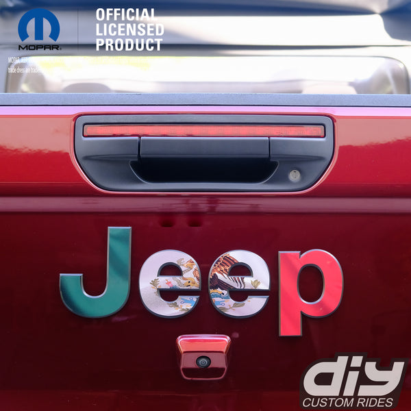 Jeep Emblem Overlay Decals - Mexican Flag