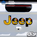 Jeep Emblem Overlay Decals - Ducks on Black