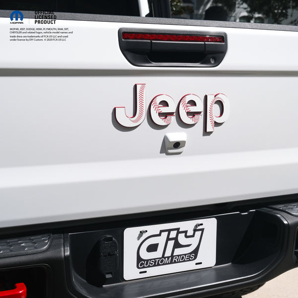 Jeep Emblem Overlay Decals - Baseball