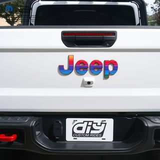 Jeep Emblem Overlay Decals - Rainbow