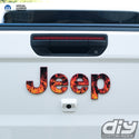 Jeep Emblem Overlay Decals - Real Flames