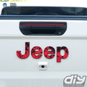 Jeep Emblem Overlay Decals - Red Flames