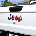 Jeep Emblem Overlay Decals - Texas Flag