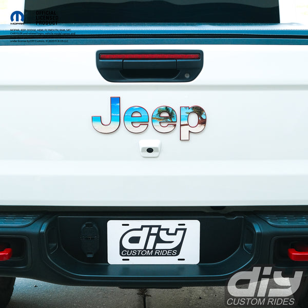 Jeep Premium Vinyl Emblem Overlay Decals - The Beach | DIY Custom Rides