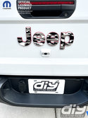 Jeep Emblem Overlay Decals - Grayscale Camo