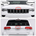 Jeep Emblem Overlay Decals - Christmas Wrapping