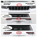 Jeep Emblem Overlay Decals - Christmas Wrapping