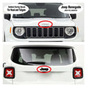 Jeep Emblem Overlay Decals - Christmas Trees